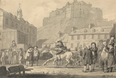Edinburgh Castle und Pferdemarkt