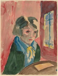 Mädchen am Fenster