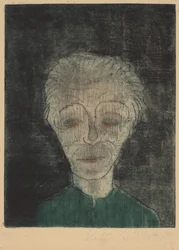 Müder Mann, Selbstporträt, 1923