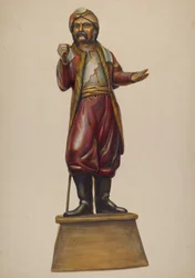 Zigarrenladen-Figur, ca. 1937