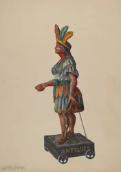 Zigarrenladen-Indianer, ca. 1936