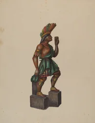 Indianer im Zigarrenladen, ca. 1936