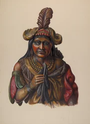 Zigarrenladen-Indianer, ca. 1937