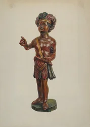 Zigarrenladen-Indianer, ca. 1940