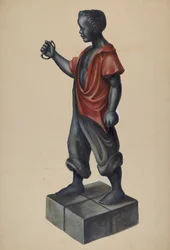 Anbindepfosten, ca. 1937