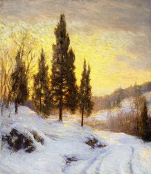 Wintersonnenuntergang