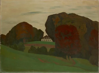 Dänische Parklandschaft mit Villa