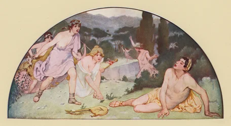 Orpheus von den Bacchantinnen getötet