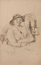 Huhn, um 1914