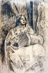 Das Studium (Der Trommler), ca. 1900