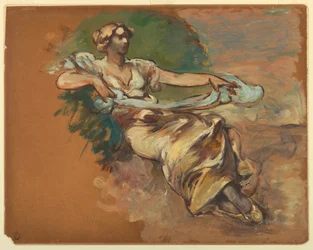 Sitzende Frau
