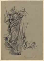Studie der Draperie