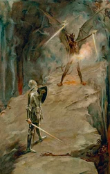 Der Christ zeichnete, denn er sah, dass es Zeit war, sich zu regen