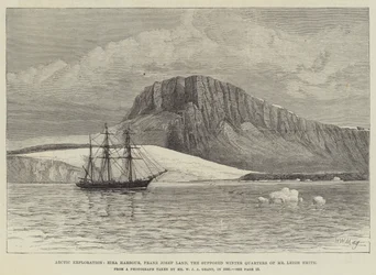 Arktische Erkundung, Eira-Hafen, Franz-Josef-Land, die vermeintlichen Winterquartiere von Mr. Leigh Smith
