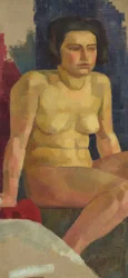 Sitzender weiblicher Akt