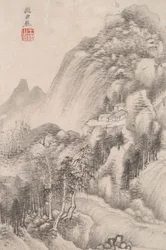 Landschaft im Stil verschiedener alter Meister: Landschaft nach Juran (aktiv im 10. Jahrhundert n. Chr.)