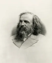 Porträt von Dmitri Iwanowitsch Mendelejew