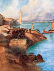 Der Seraglio-Leuchtturm und Scutari