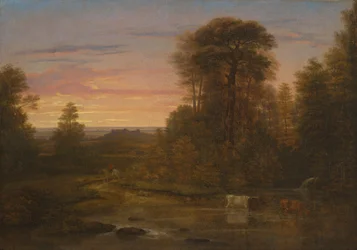 Eine Landschaft nach Sonnenuntergang, ca. 1819