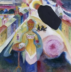 Dame in Moskau