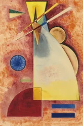 "Entrelacement" (Ineinander) Aquarell von Vassily Kandinsky