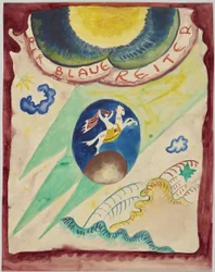 Entwurf für den Umschlag des Almanachs "Der Blaue Reiter"