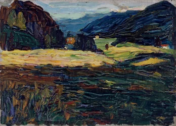 Kochel - Landschaft mit Schlösschen