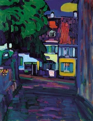 Murnau, Häuser im Obermarkt, 1908