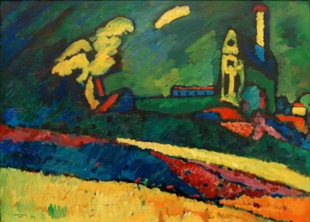 Murnau - Landschaft mit Kirche I