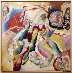 Gemälde mit rotem Fleck, 1914