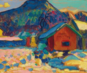 Winterstudie mit Berg