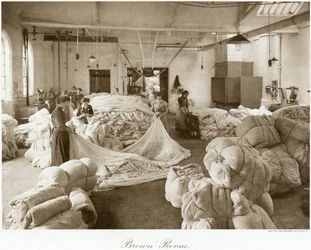 Braunes Zimmer, Thomas Adams Spitzenfabrik, Stoney Street, Nottingham, Nottinghamshire, 1914