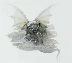Ein wolkenartiger Drache