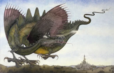 Drache im Flug