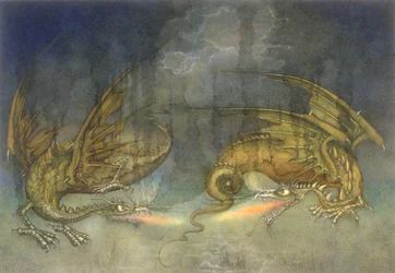 Kämpfende Drachen
