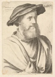 Ein bärtiger Mann nach Hans Holbein, 1646