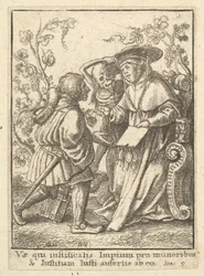 Kardinal, aus dem Totentanz, 1651