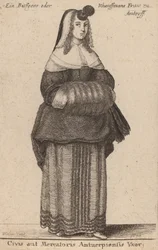 Ciuis aut Mercatoris Antuerpiensis Vxor, 1650