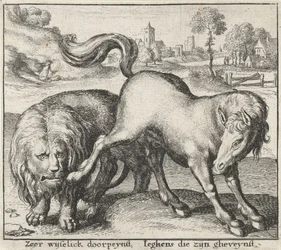 Fabel vom Löwen und dem Hengst
