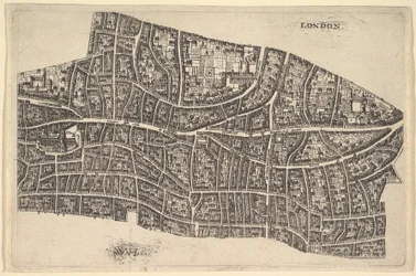 London vor dem Großen Brand, 1666-77.