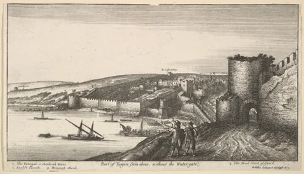 Teil von Tanger von oben, ohne das Wassertor, 1670