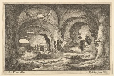 Römische Überreste in Tivoli, 1673