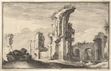 Ruinen von St. Croix de Jerusalem