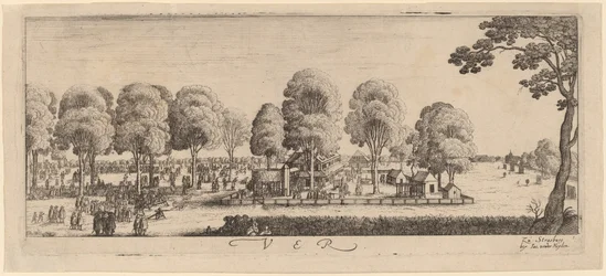 Frühling: Der Schießstand, ca. 1628-1629