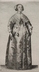 Die Frau mit einer Marmorkugel