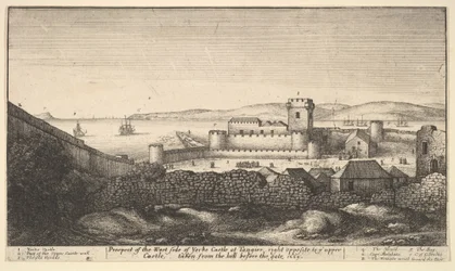 Die Westseite von Yorke Castle, 1669