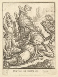 Fuhrmann, aus dem Totentanz, 1651
