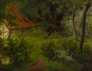 Bauernhaus im Wald, Studie