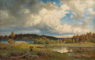 Landschaft bei Kuru im Morgenlicht