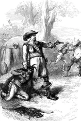 Colonel Atherton und die Indianer, ca. 1880